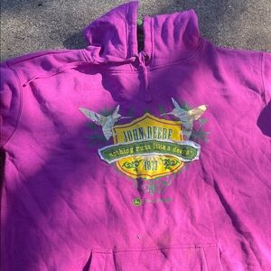 John Deere Magenta Sweatshirt